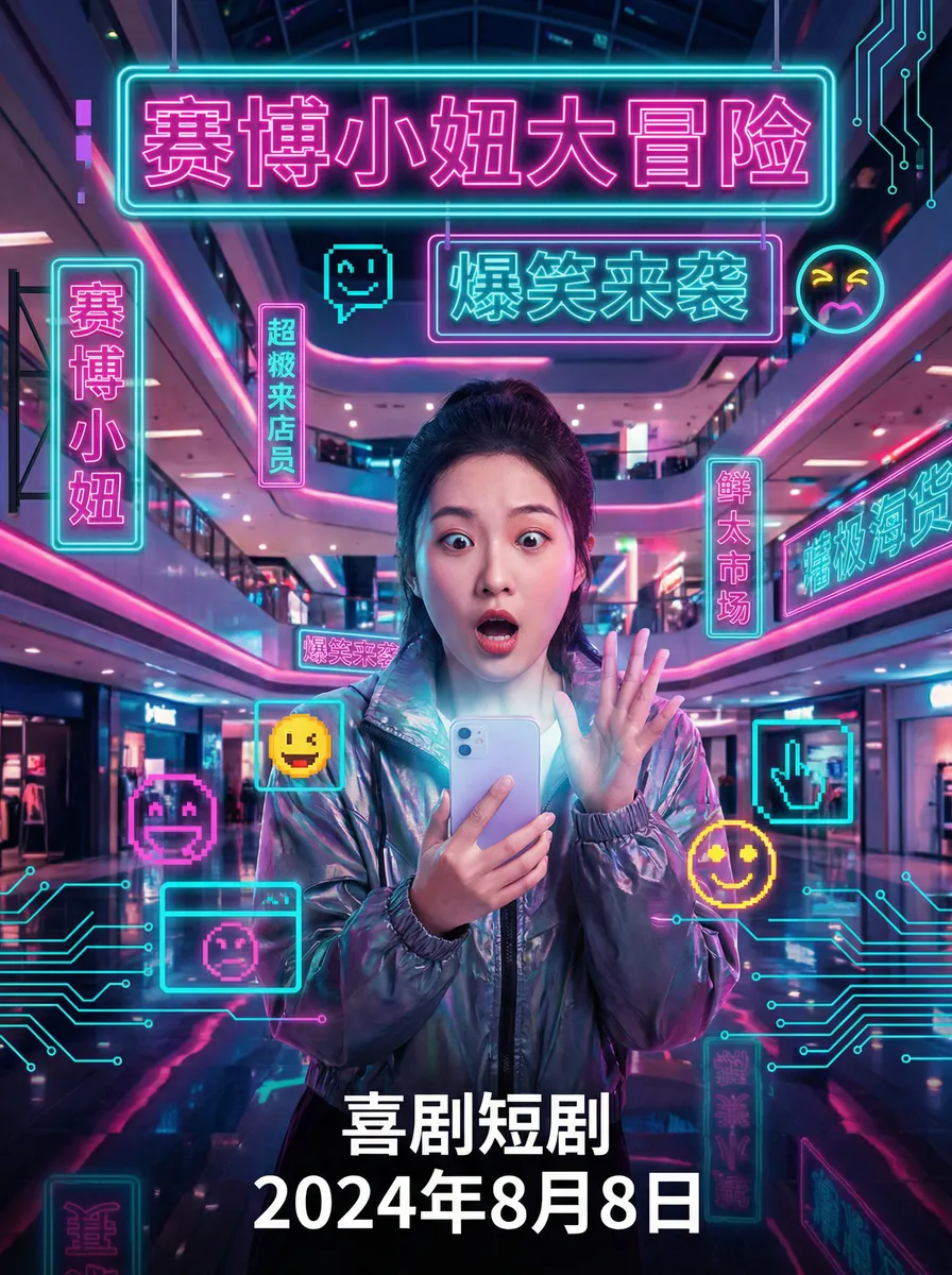 决杀电视剧全集 搞笑喜剧短剧 - 赛博小妞大冒险海报